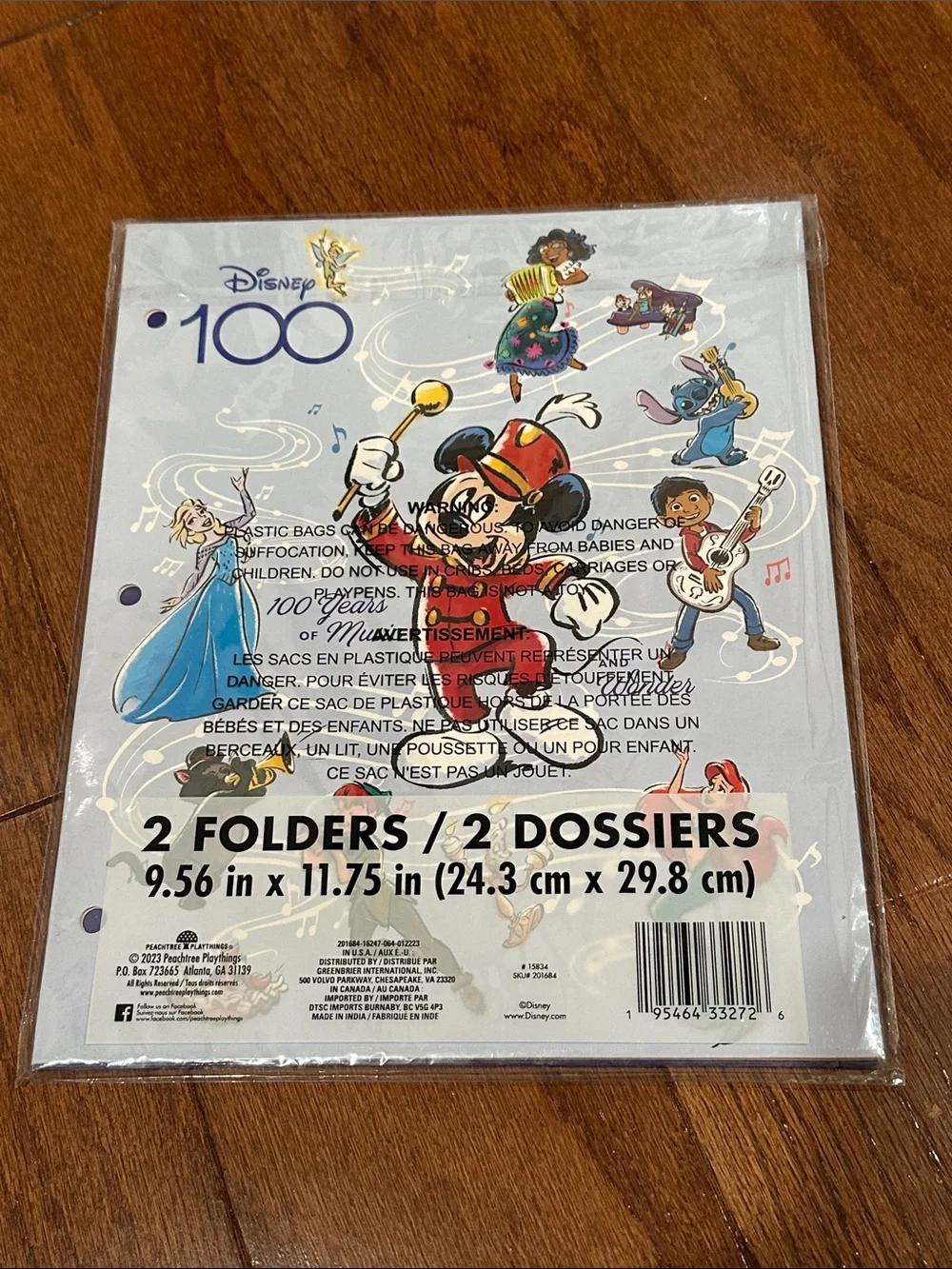 Disney 100 years 2 pack Mickey Mouse Marching Band folders